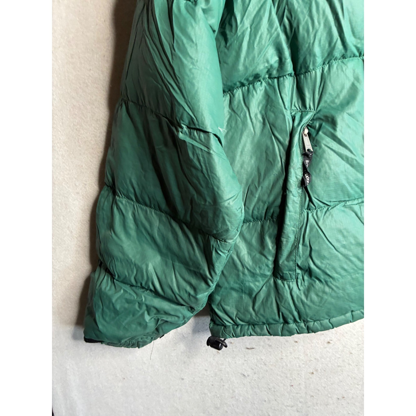 The North Face Nuptse 700 Down Puffer Jacket Green Black NF002YO Mens Xxl
