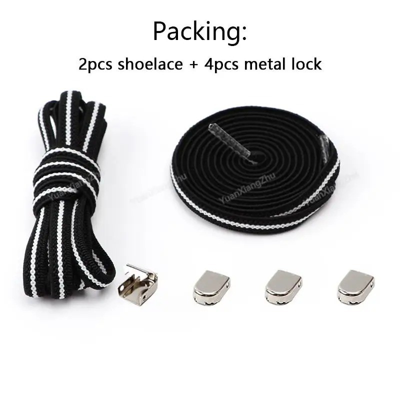 No Tie Elastic Shoe Laces One Size Fits Shoes Shoelaces for Sneakers Shoestrings