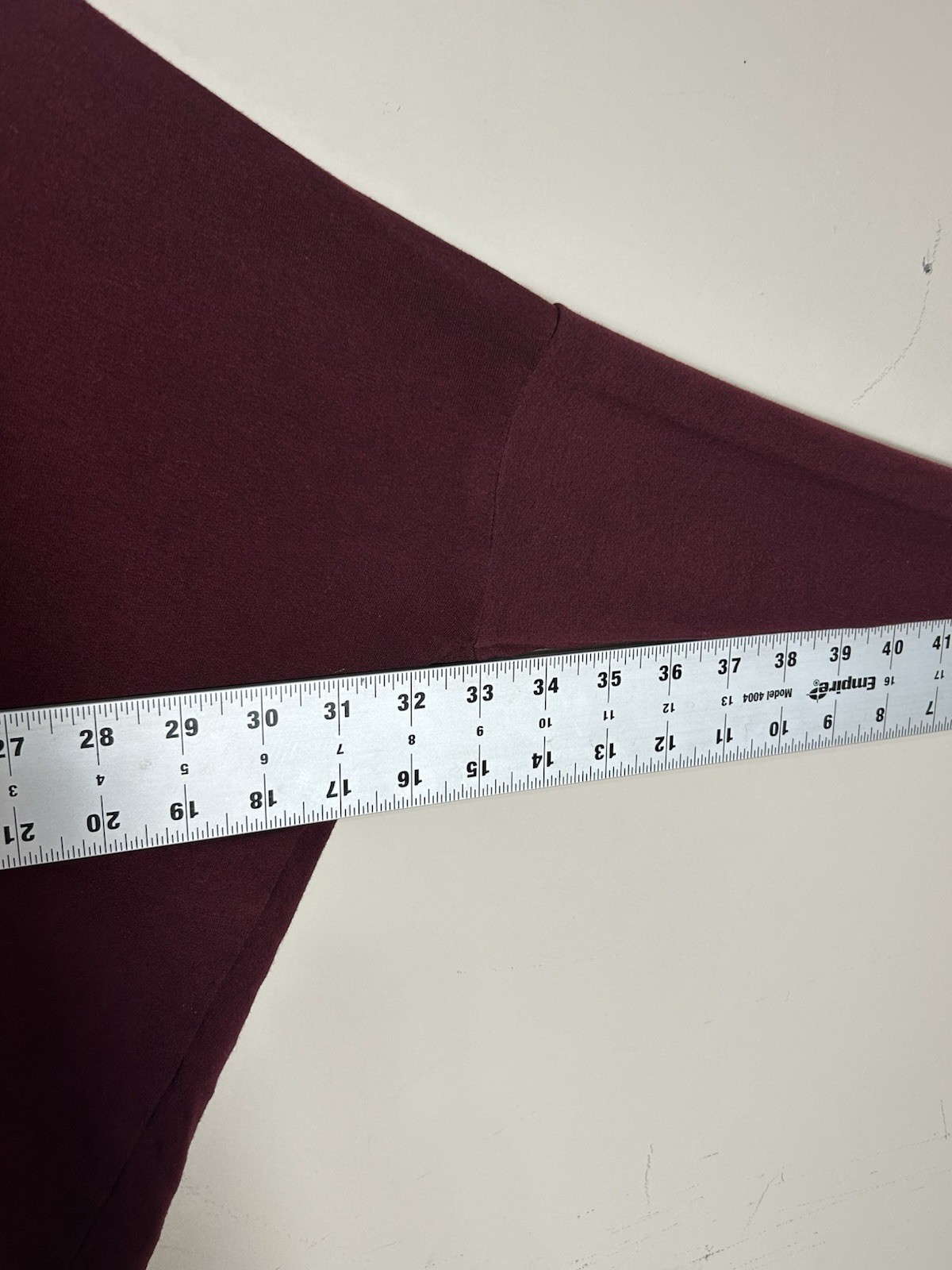Bryn Walker Womens Tunic Top M Burgundy Rayon Spandex Lagenlook Minimalist Artsy