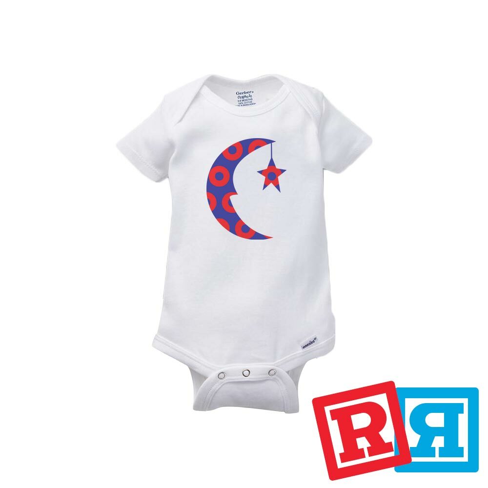 Phish Farmhouse Gerber Baby Onesie® Cotton Unisex White Short Sleeve Bodysuit
