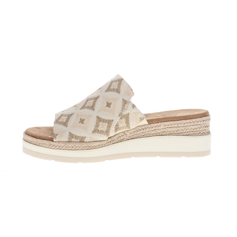 TOMS Margot Mule Espadrille Wedge Womens Beige Casual Sandals 10021062