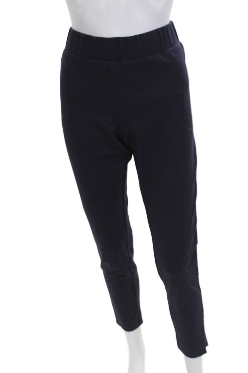 Rosso35 Womens Dark Blue Ankle Cropped Pants Size 44