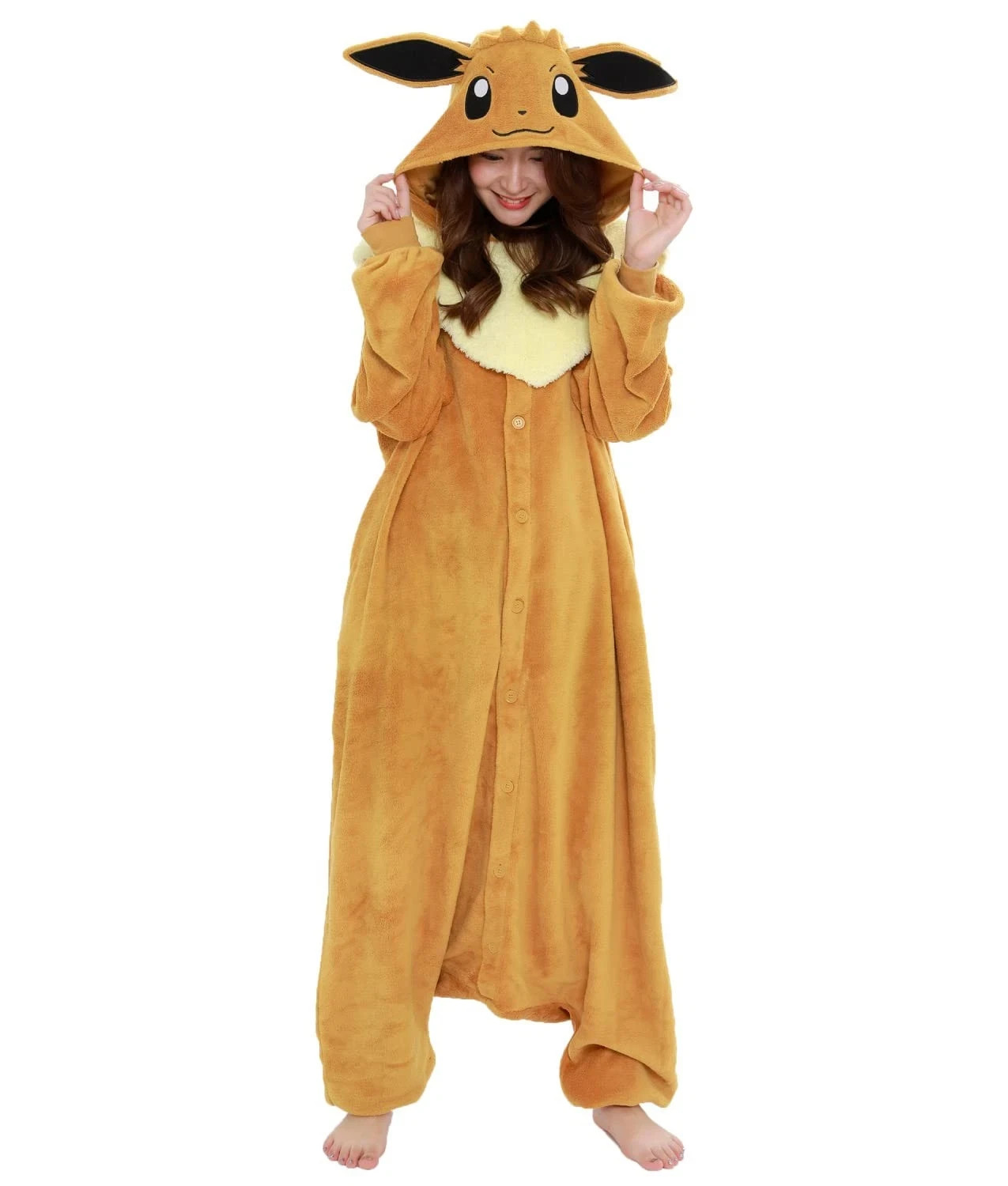 SAZAC Pokemon Kigurumi Fleece Cosplay Costume Halloween One Size Adult Japan New
