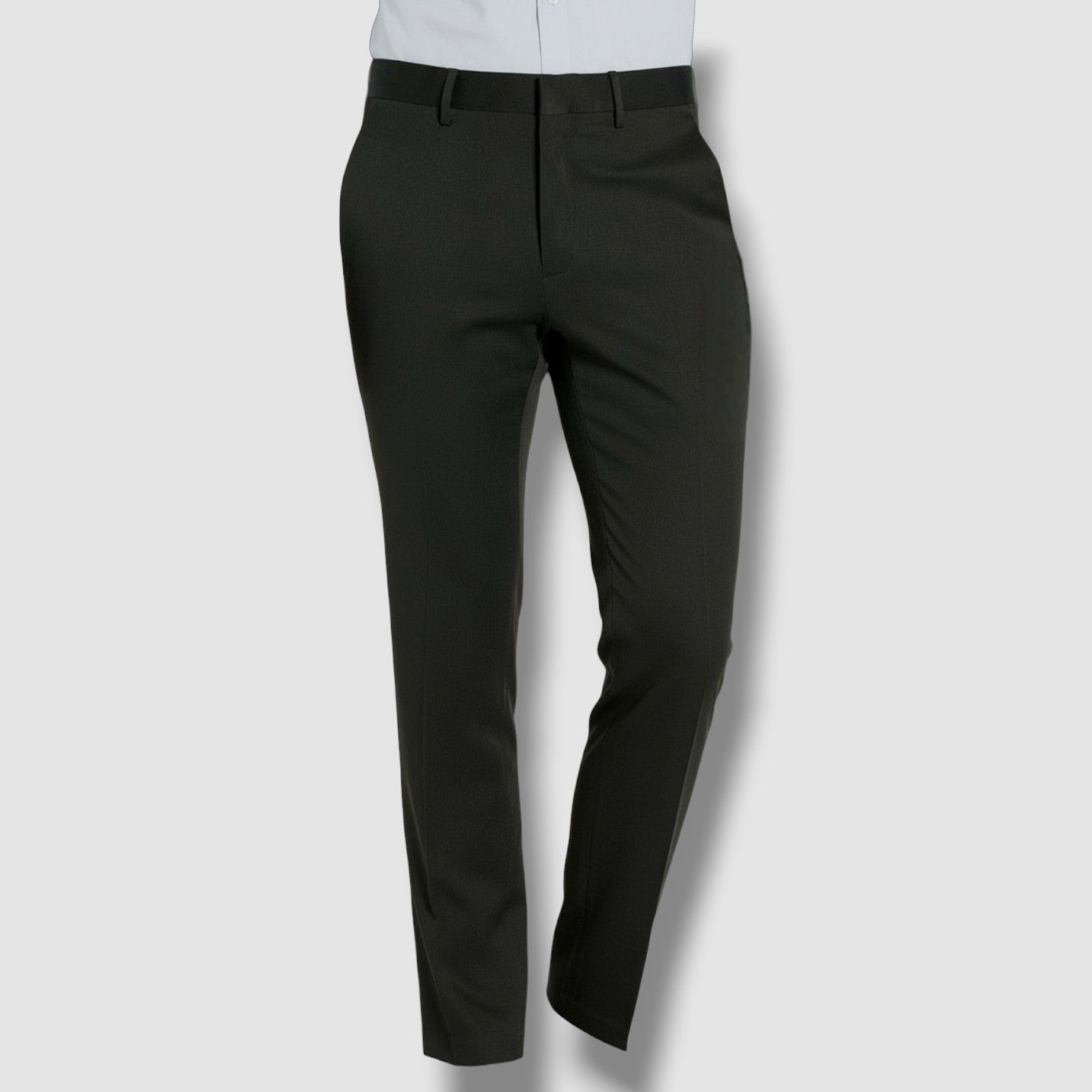 Kenneth Cole Mens Black Solid Slim-Fit Stretch Dress Pants Size 33W 32L