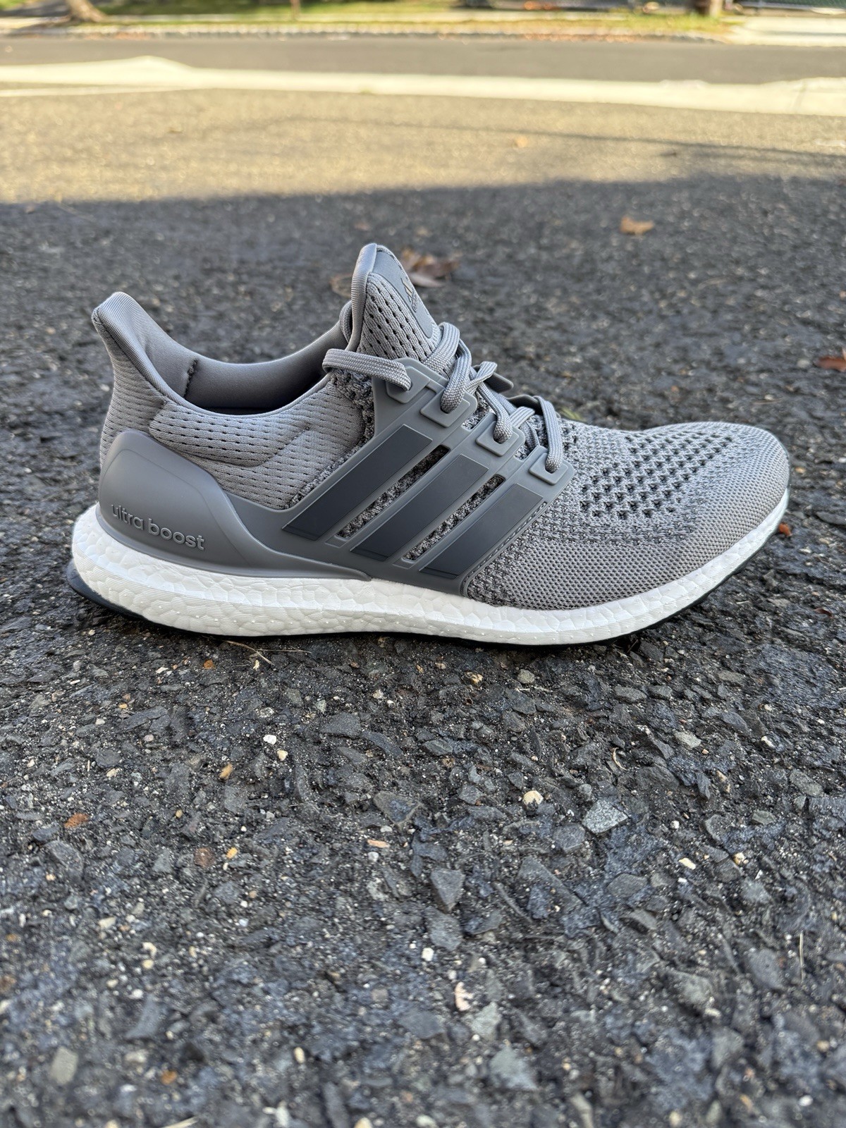 Adidas Ultraboost 1.0 Wolf Grey/White Running Shoes Mens Size HQ4200 G