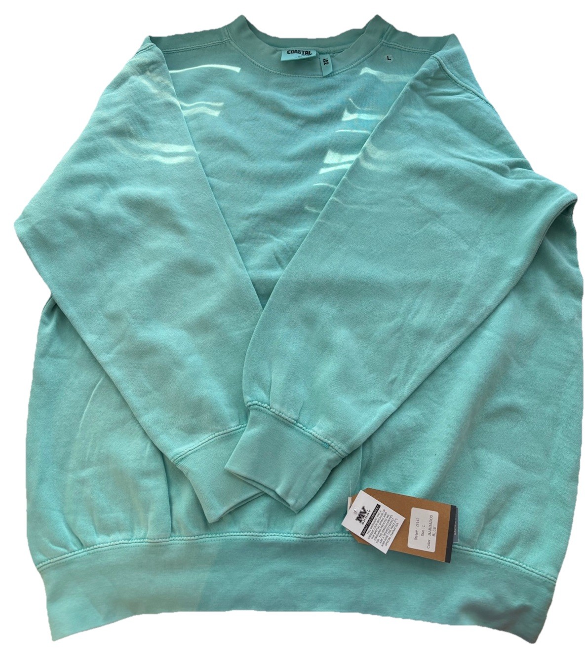 MV Sport Coastal Wash Long Sleeve Sweatshirt Mens Large L