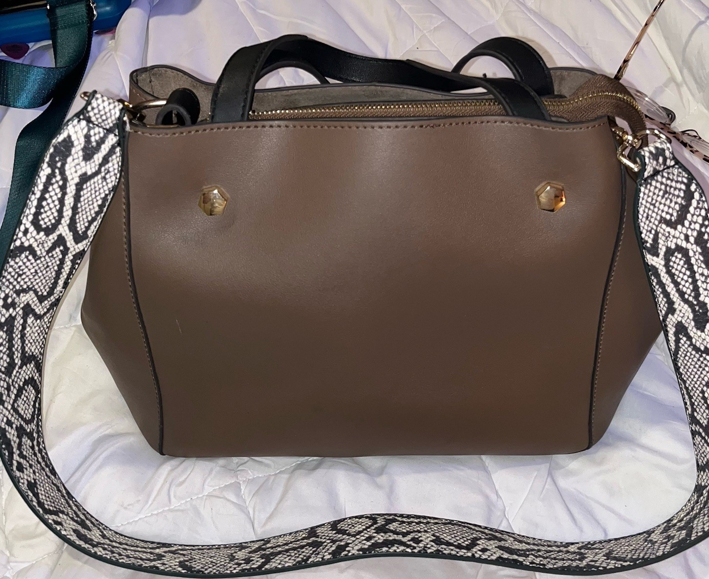 Brown Leather Crossbody Shoulder Bag