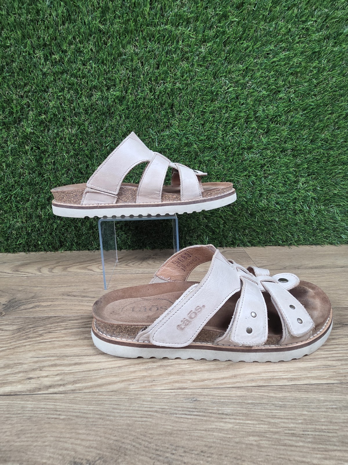 Taos Footwear Magnificient Womens Sandals Stone Beige Size 6-6.5