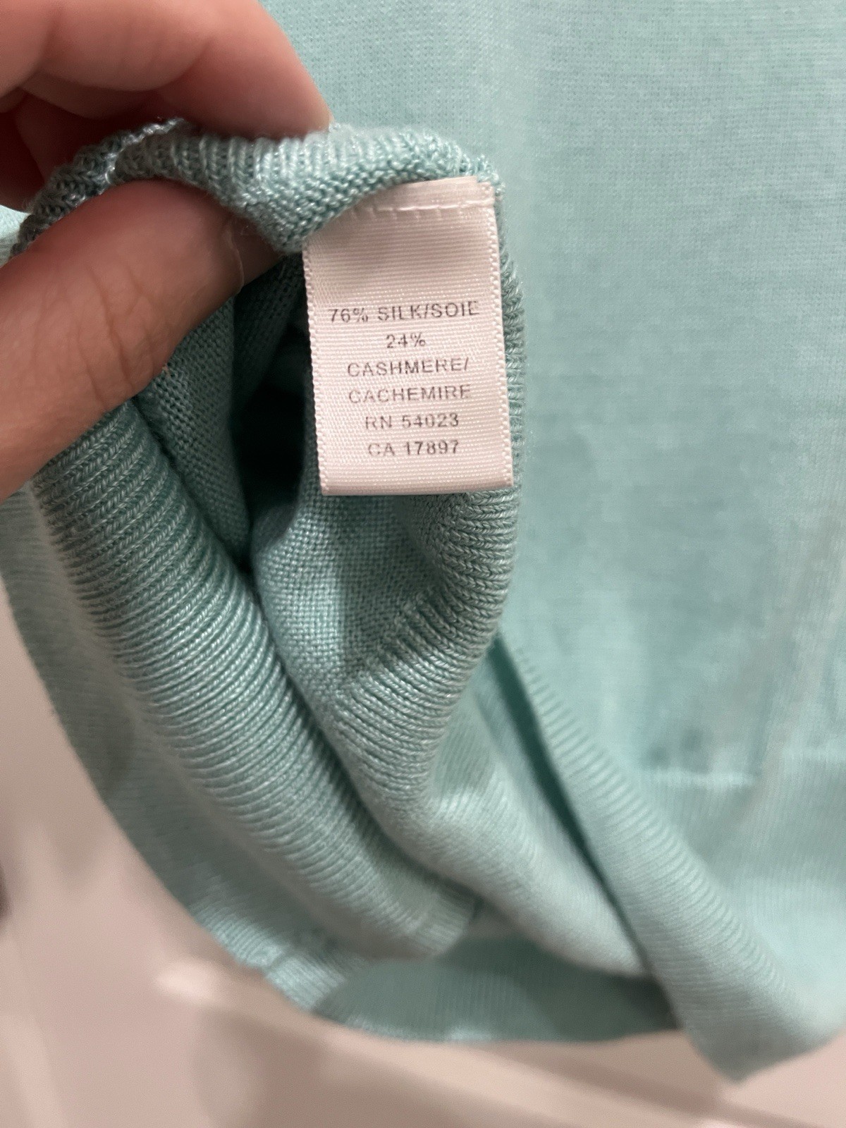 Y2K Banana Republic Blue Silk Cashmere Knit V-Neck Short Sleeve Cardigan XS