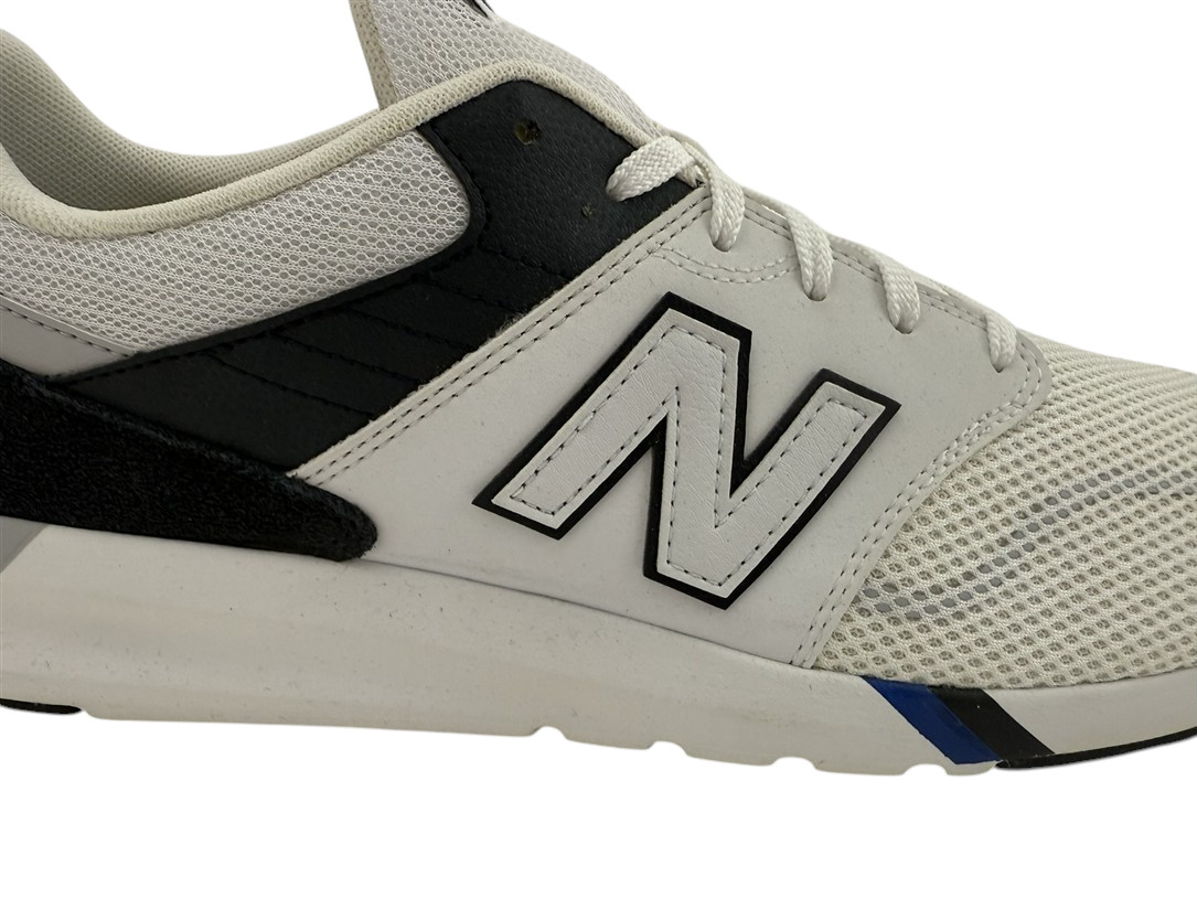 New Balance NEW Lifestyle White Black Blue Classic Retro Mens 13 Shoes Sneakers