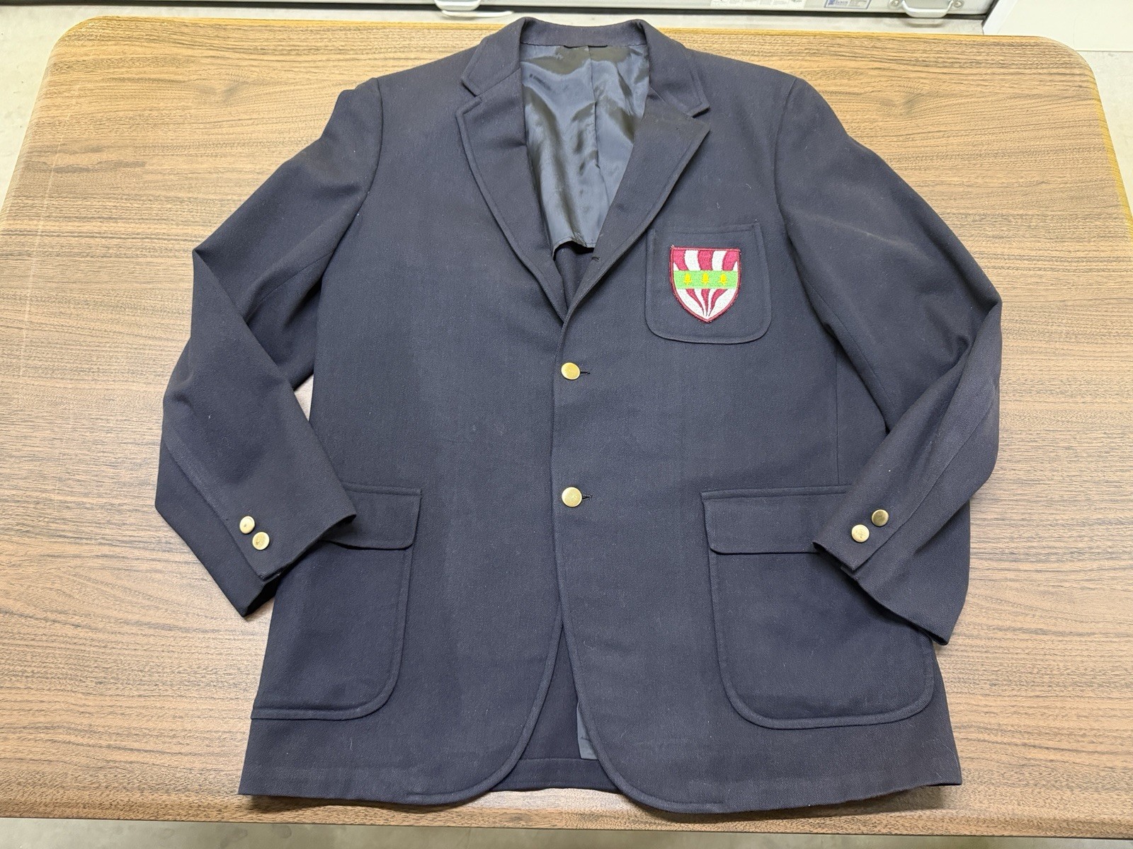 Vintage Yale Silliman College Men’s Black Blazer – Deansgate Co-Op – 46R