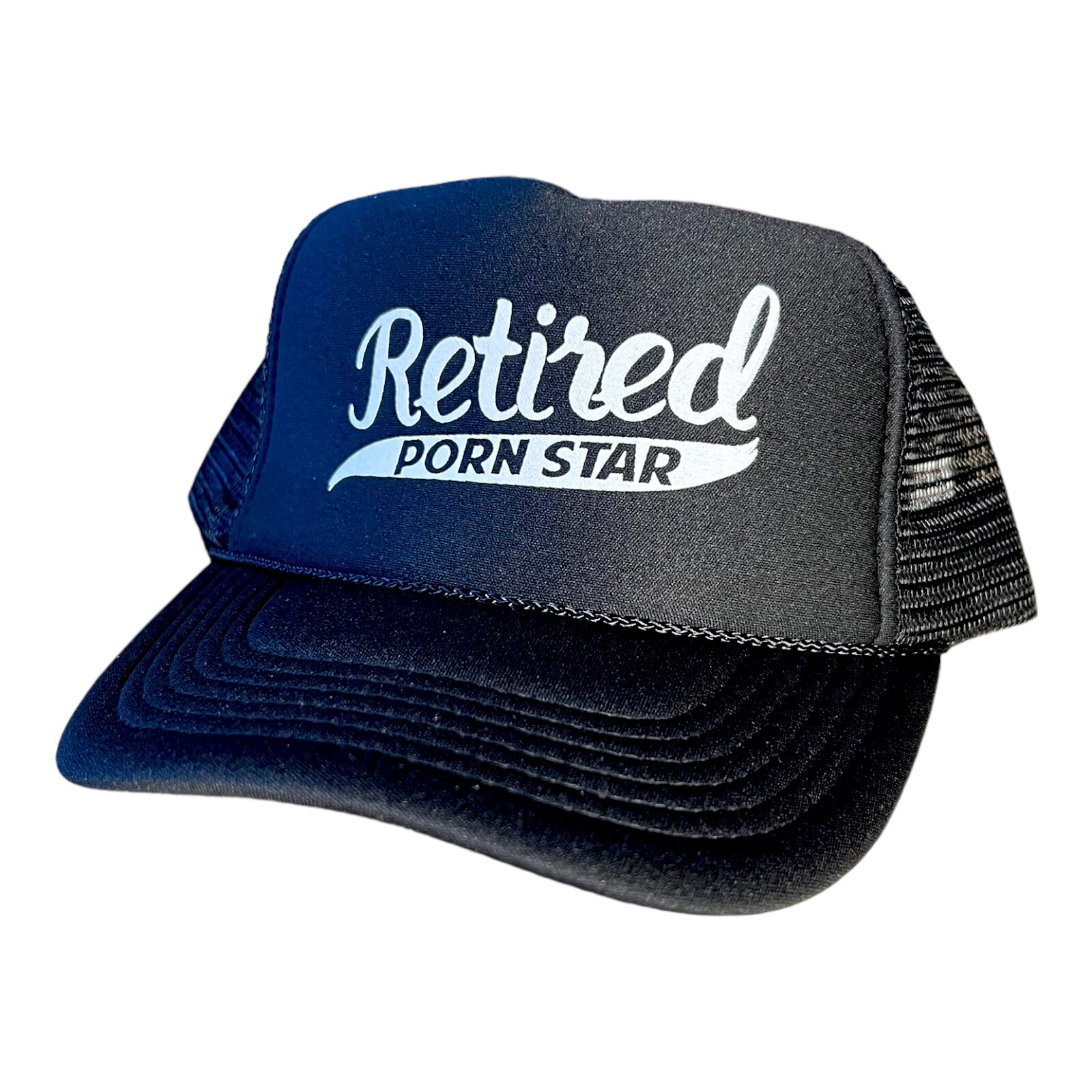 Funny Trucker hat Retired Porn Star Hat Snapback Mens Humor Novelty Hat NEW Cap