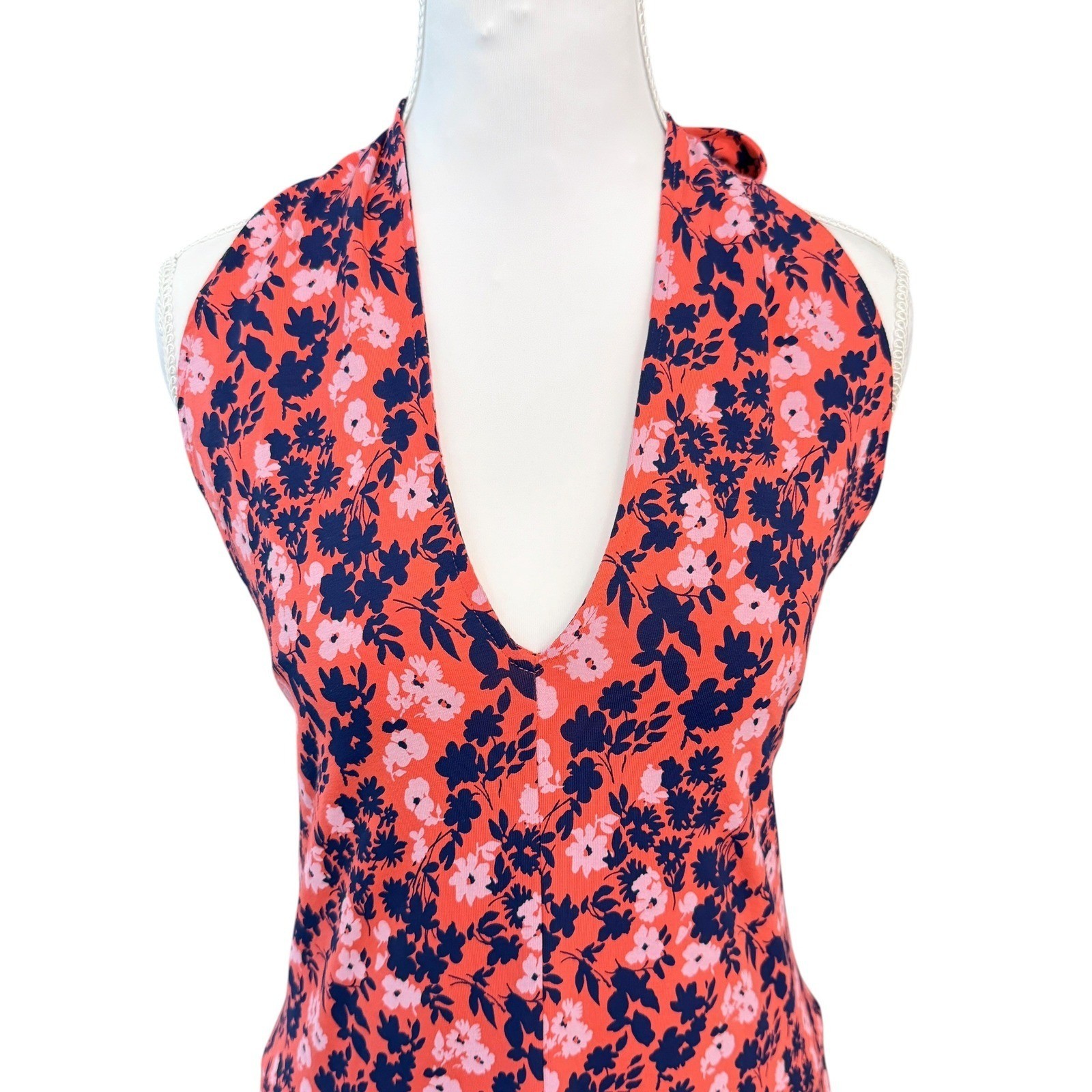 Pact Fit & Flare Modern Halter Midi Dress XL Pockets Sustainable Resortwear
