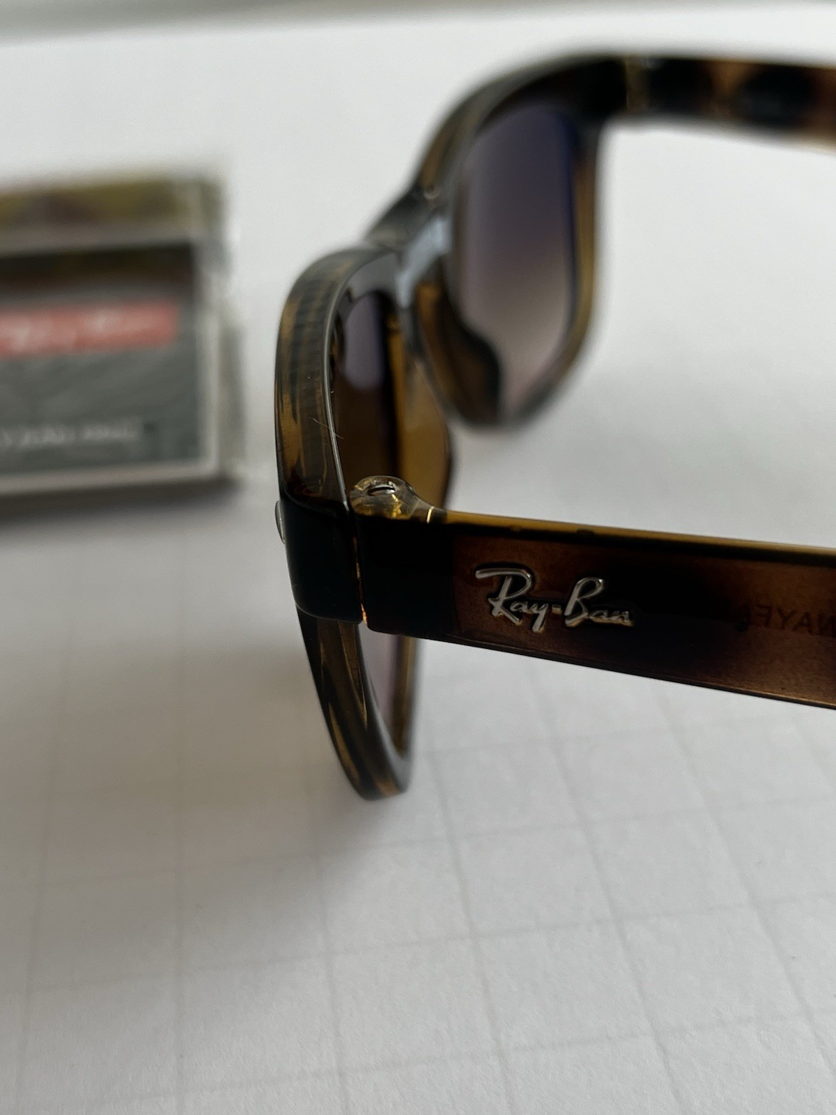 Ray Ban Folding Wayfarer RB4105 Sunglasses Tortoise Frame Brown Lens