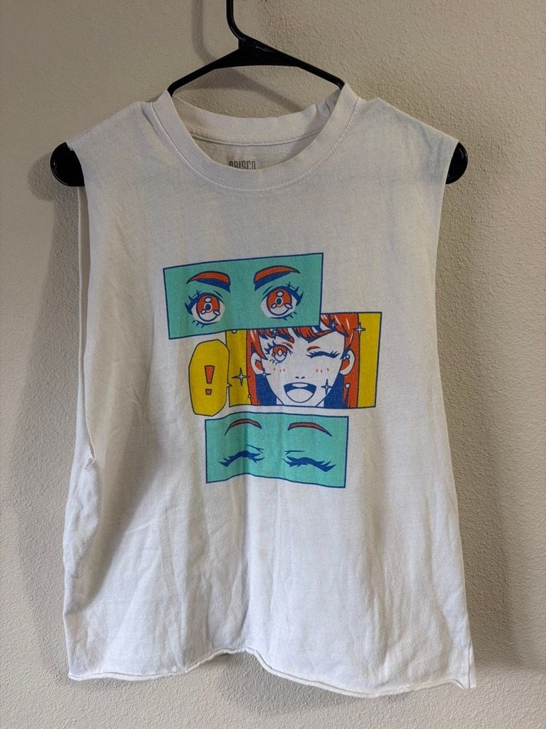 Brisco Brands Anime Graphic Sleeveless Tank Top