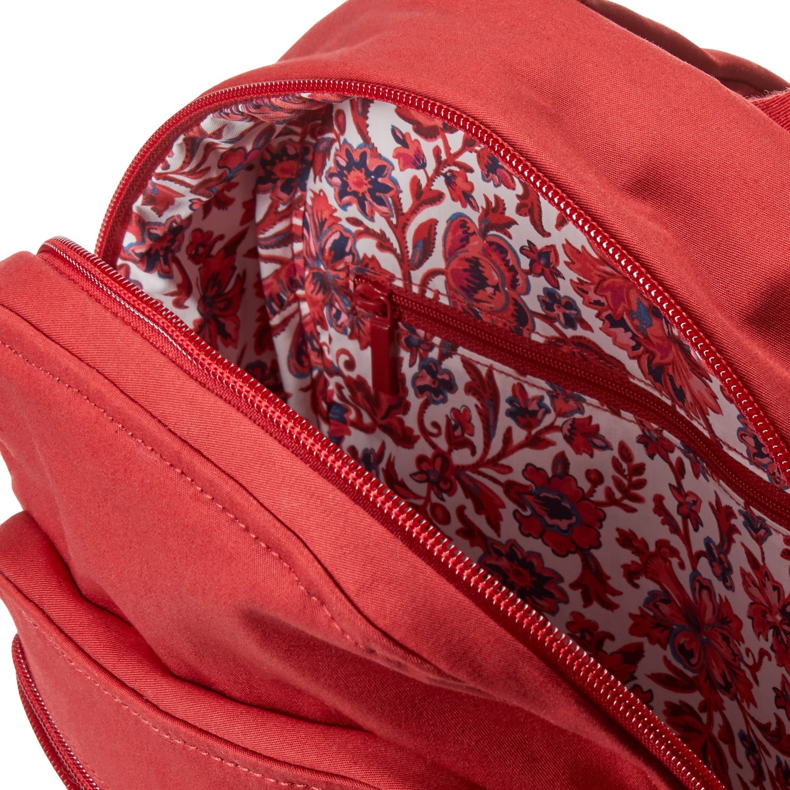 Vera Bradley Women’s Cotton Small One Size, Cardinal Red – Recycled