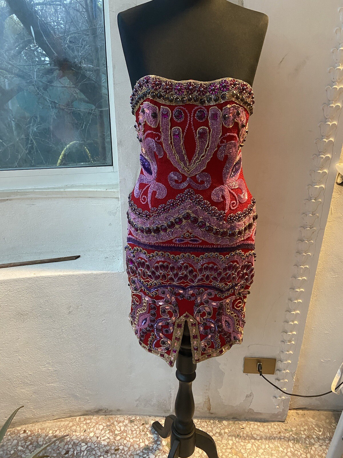 Italian Tailoring Embroidered Dress