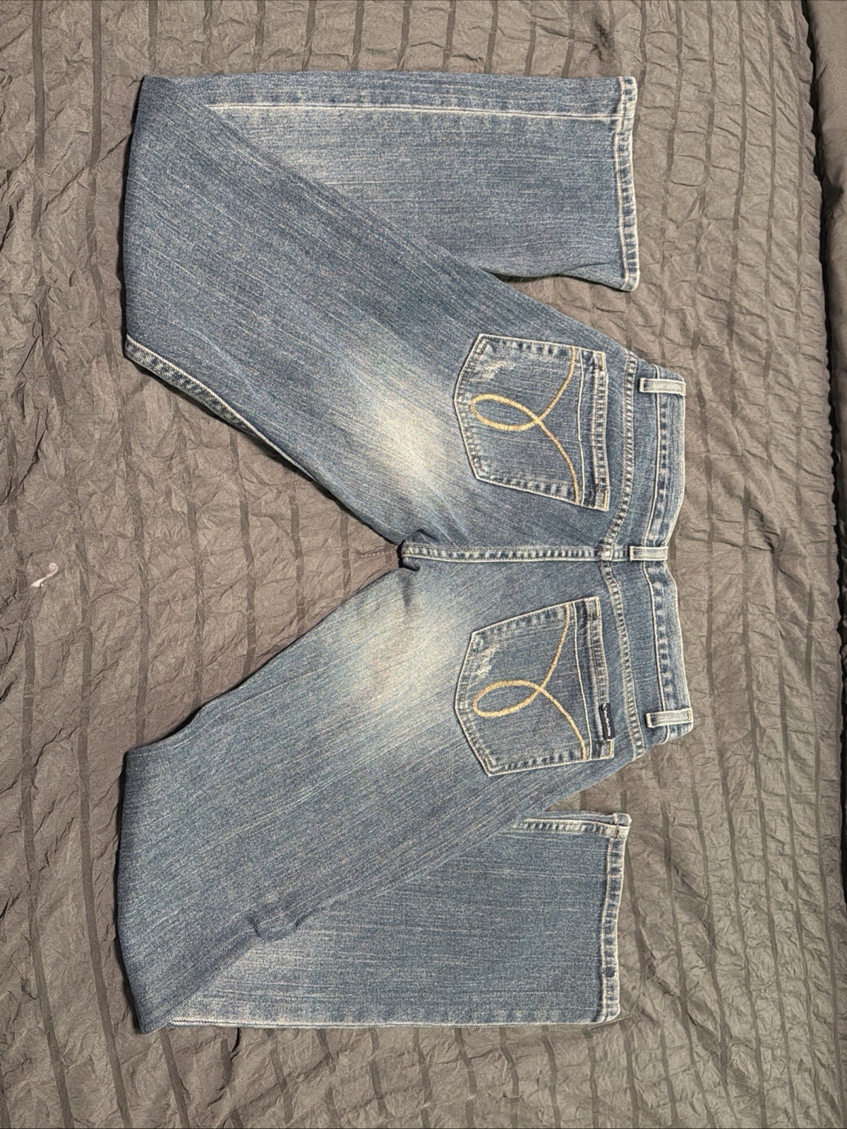 Calvin Klein Women’s Blue Cuffed Crop Medium Vintage Jeans Size 5, CK451