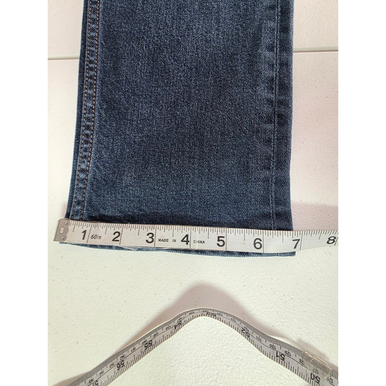 Hudson Blake Slim Straight Selvedge Button Fly Jeans Men 34×31 Dark Wash