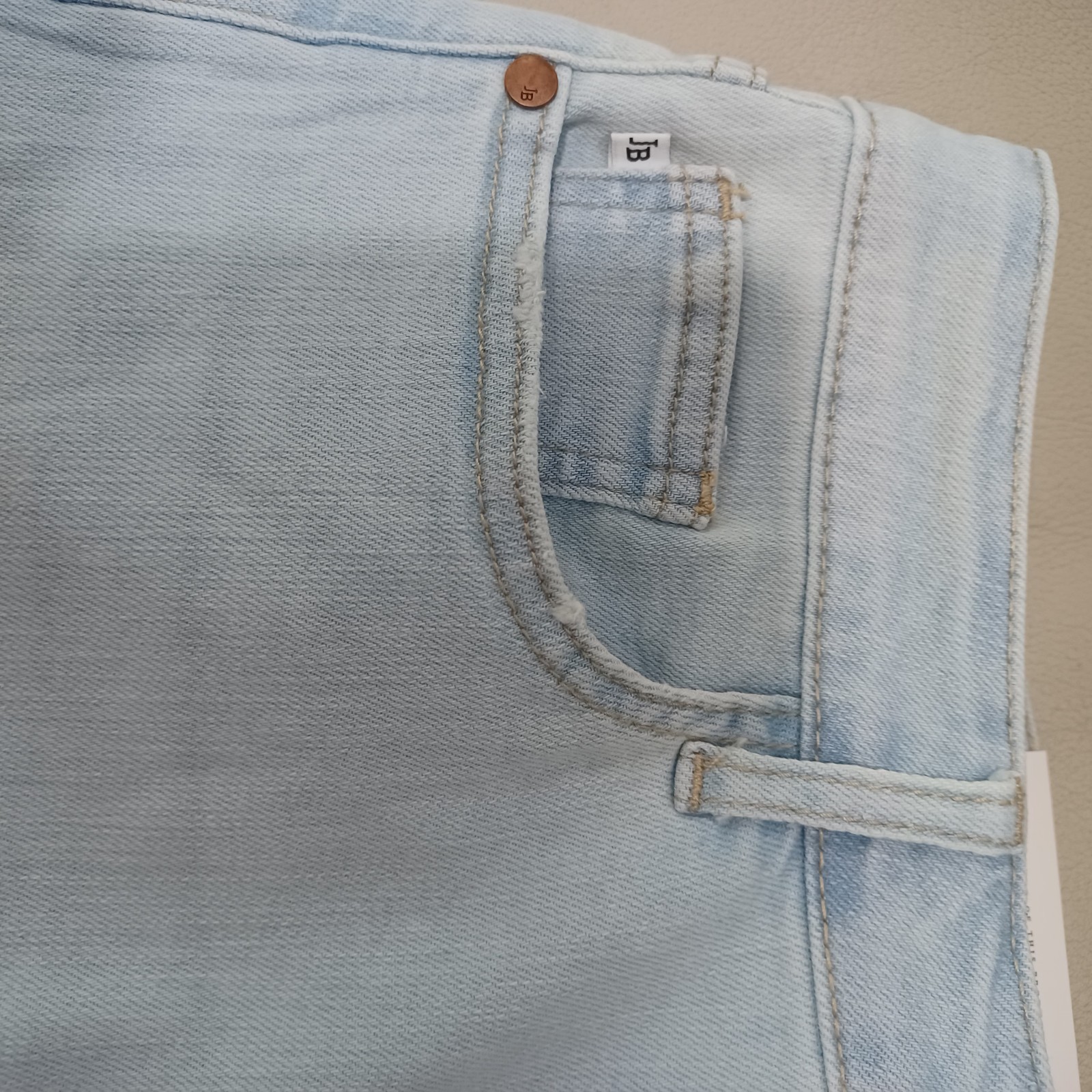 Judy Blue Women’s Cut Off Shorts XL High Rise Light Wash Blue Denim 5-Pkt Button