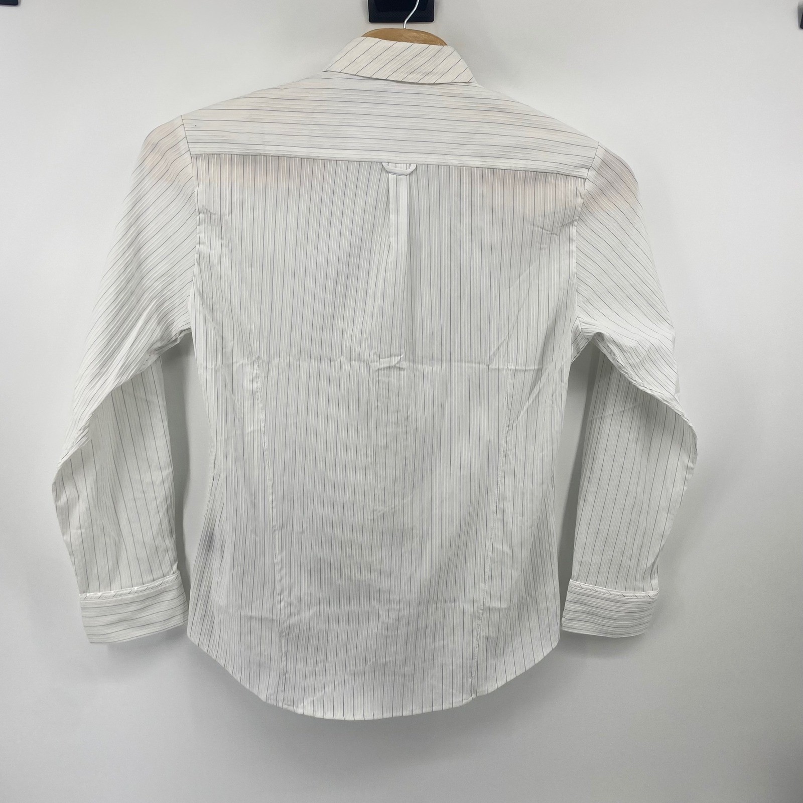 7 Diamonds Button Down Men XL White Pinstripe Big City Nights Long Sleeve