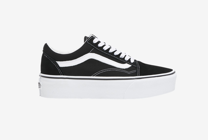 Vans Old Skool Stackform Women’s sneaker SIZE6.5-10 VN0A7Q5M6BT 34mm black/whit