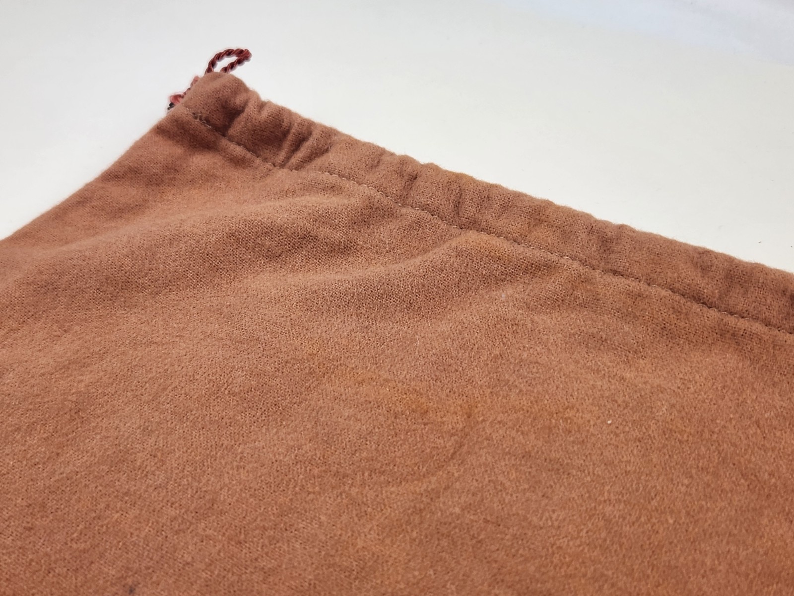 Authentic Loewe Dust Bag ONLY Drawstring 14.5 x 15.5″ Logo Brown Storing Closure