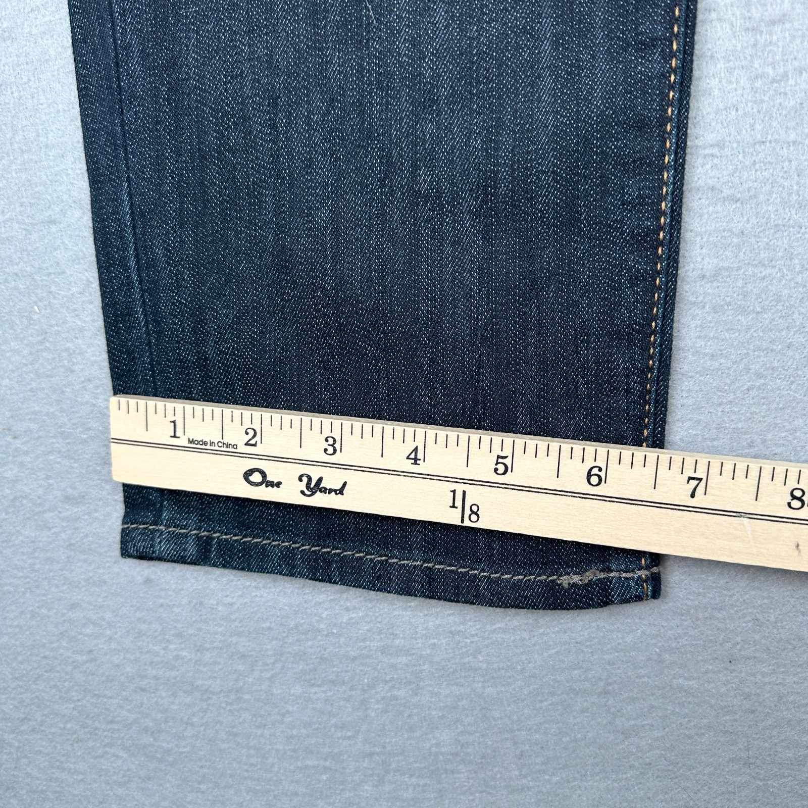 Mavi Jeans Mens 34×32 (Fits 34×31) Blue Jake Slim Straight Leg Indigo Dark Wash