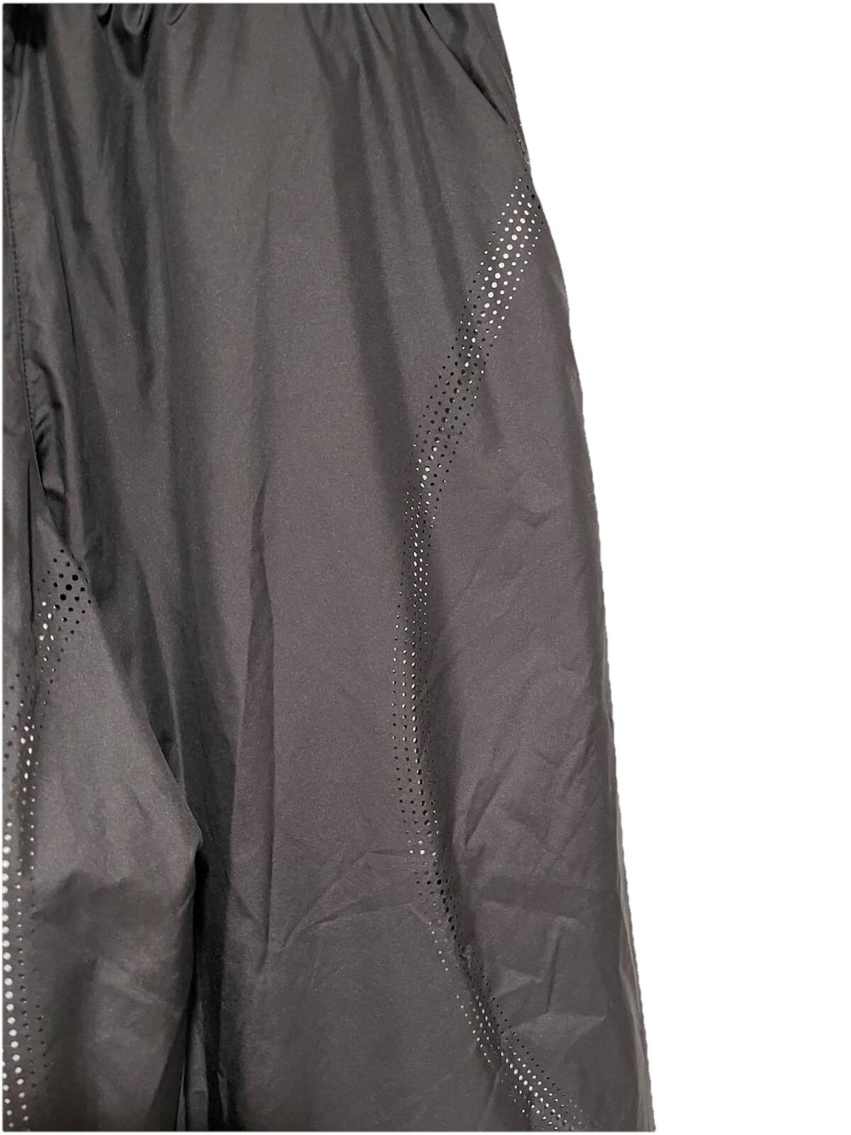 SAUL NASH London Designer Black Perforated Trousers Bottoms Athletic Size S NWT