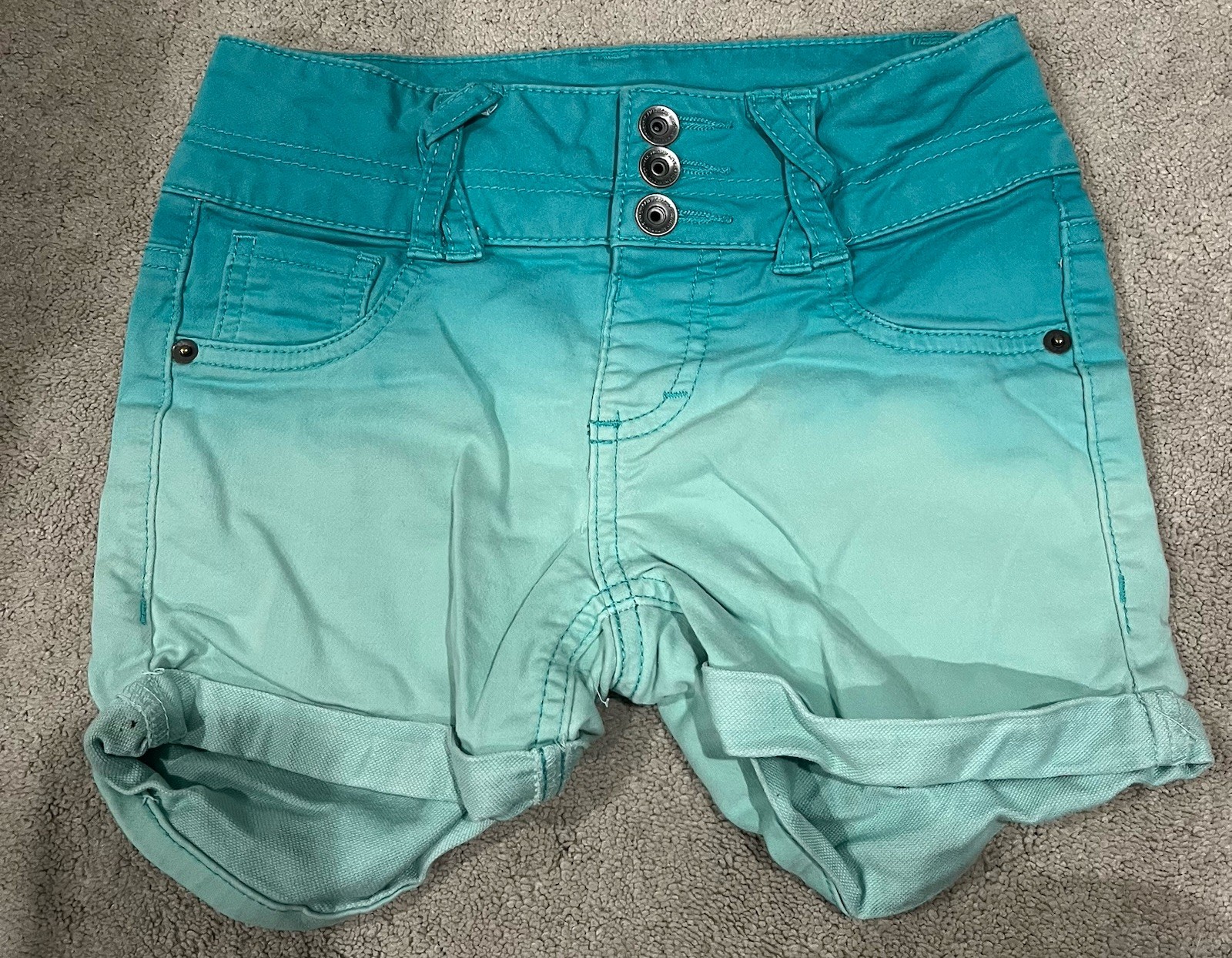 Youth kids Jean cut off shorts 7-8 multiple colors lot of four