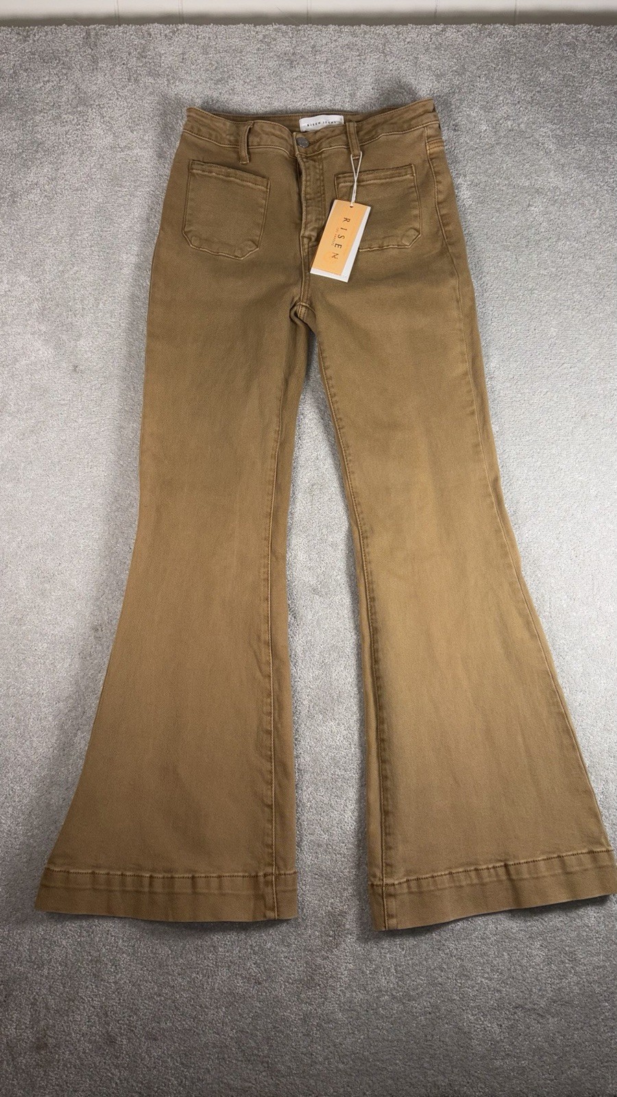 womens risen jeans size 11/30 High Rise Mocha Bell Bottoms NWT Western