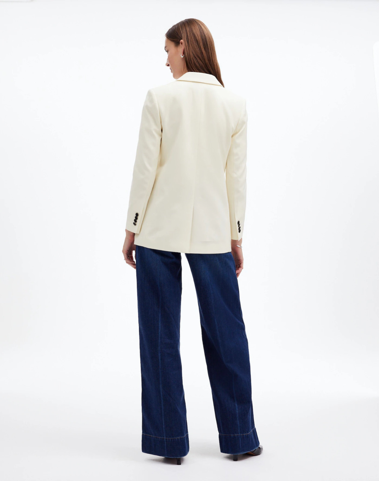 New MADEWELL Size 00 Tuxedo Blazer in Winter White NT118