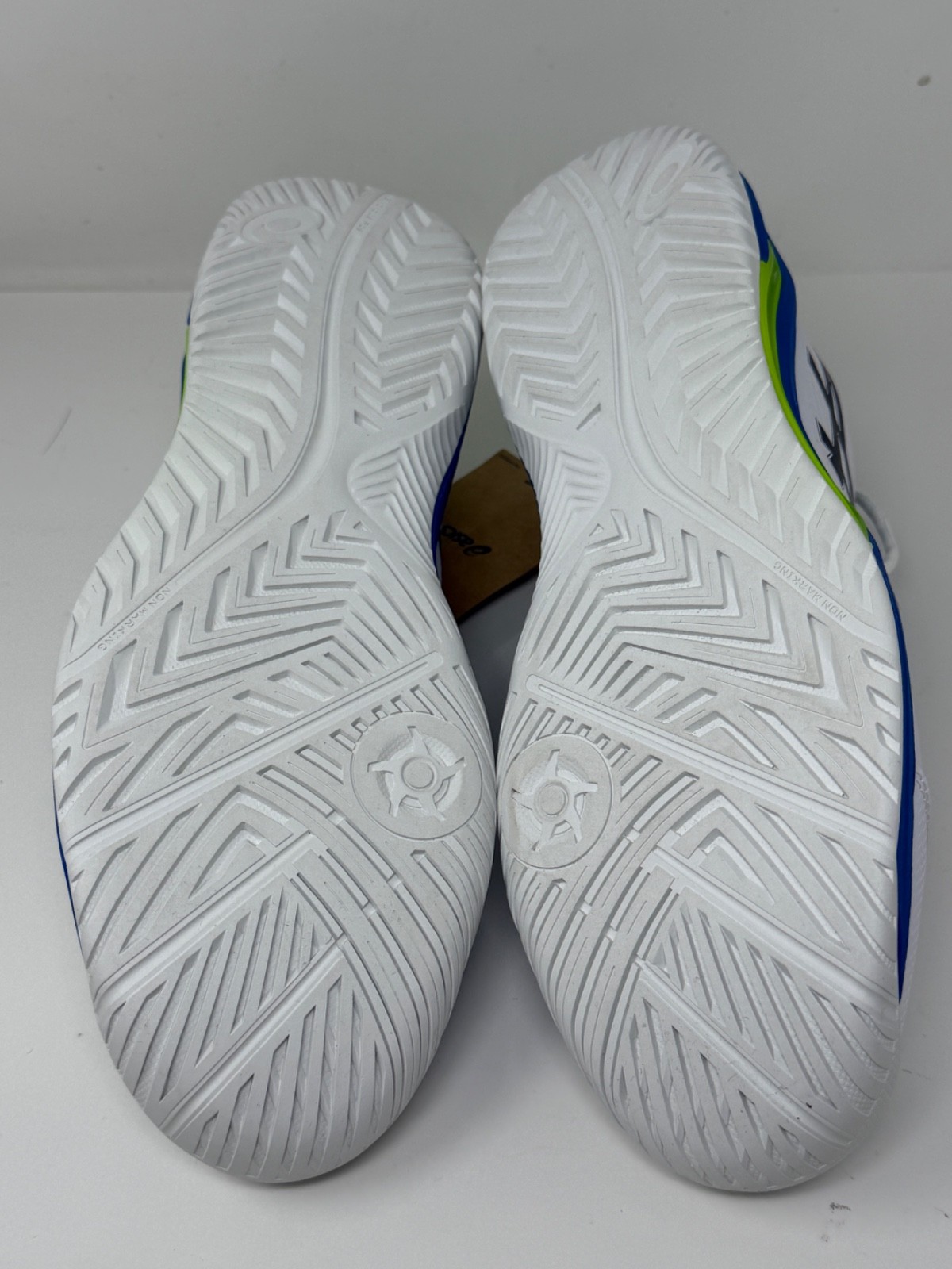 ASICS Men’s Gel-Dedicate 8 Pickleball White Black Blue Size 12