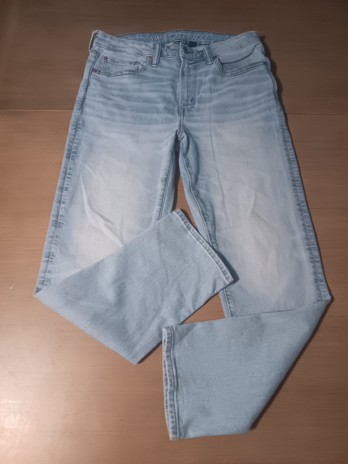 American Eagle AirFlex+ Jeans Men’s 32×30 Light Wash Stretch Slim Fit Denim