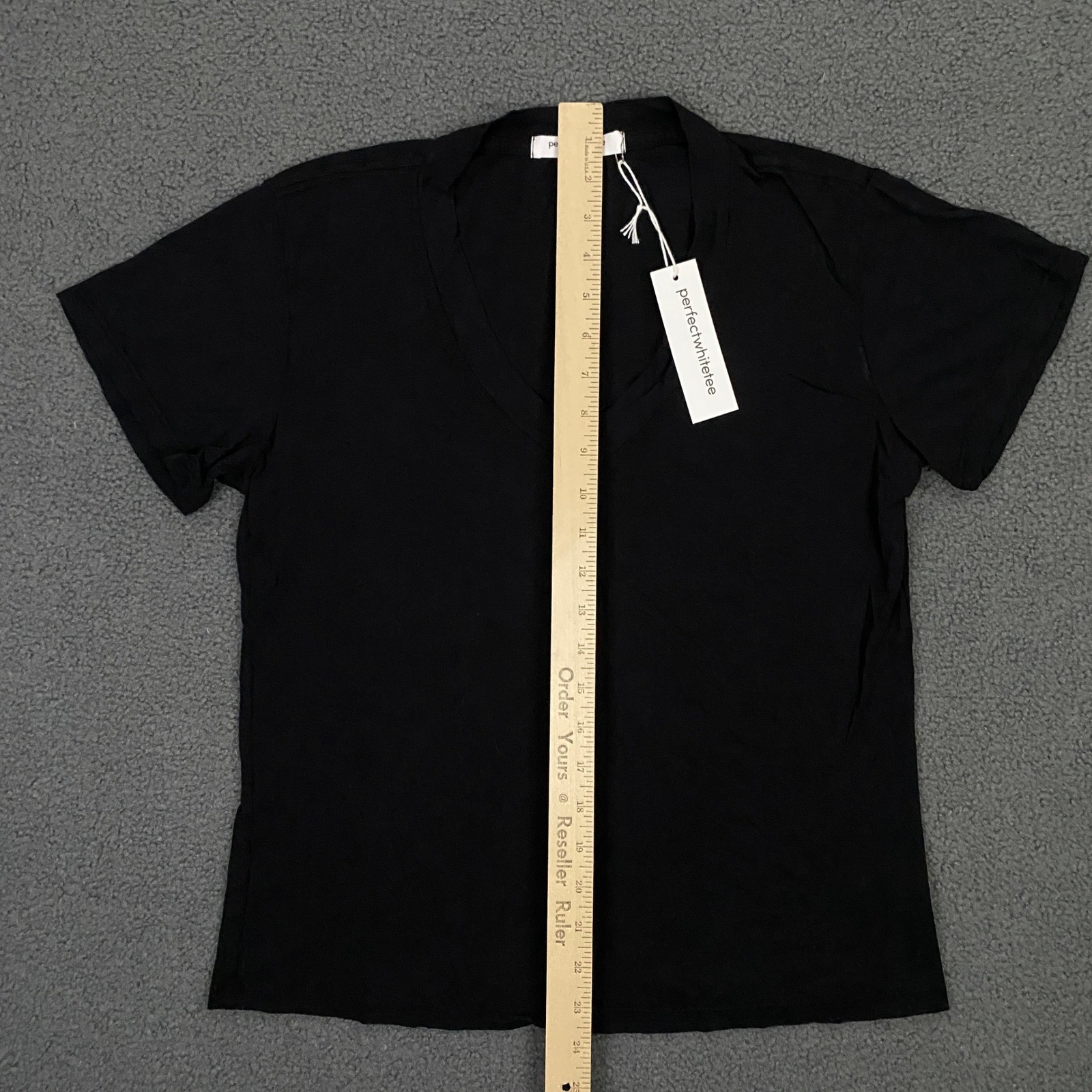 perfectwhitetee Hendrix Tee T-Shirt Women Small Black Basic Capsule Minimalist