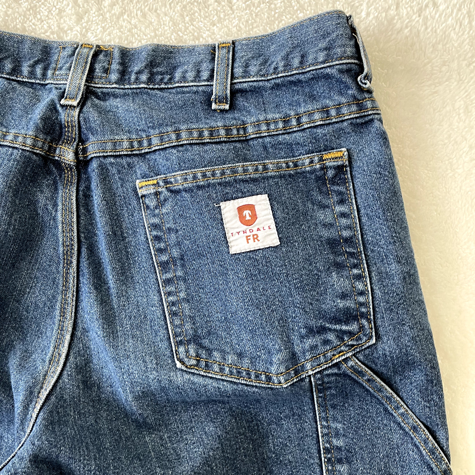 Tyndale FR Flame Resistant MENS F290T Cotton Denim Blue Jeans SIZE 34×29 USA