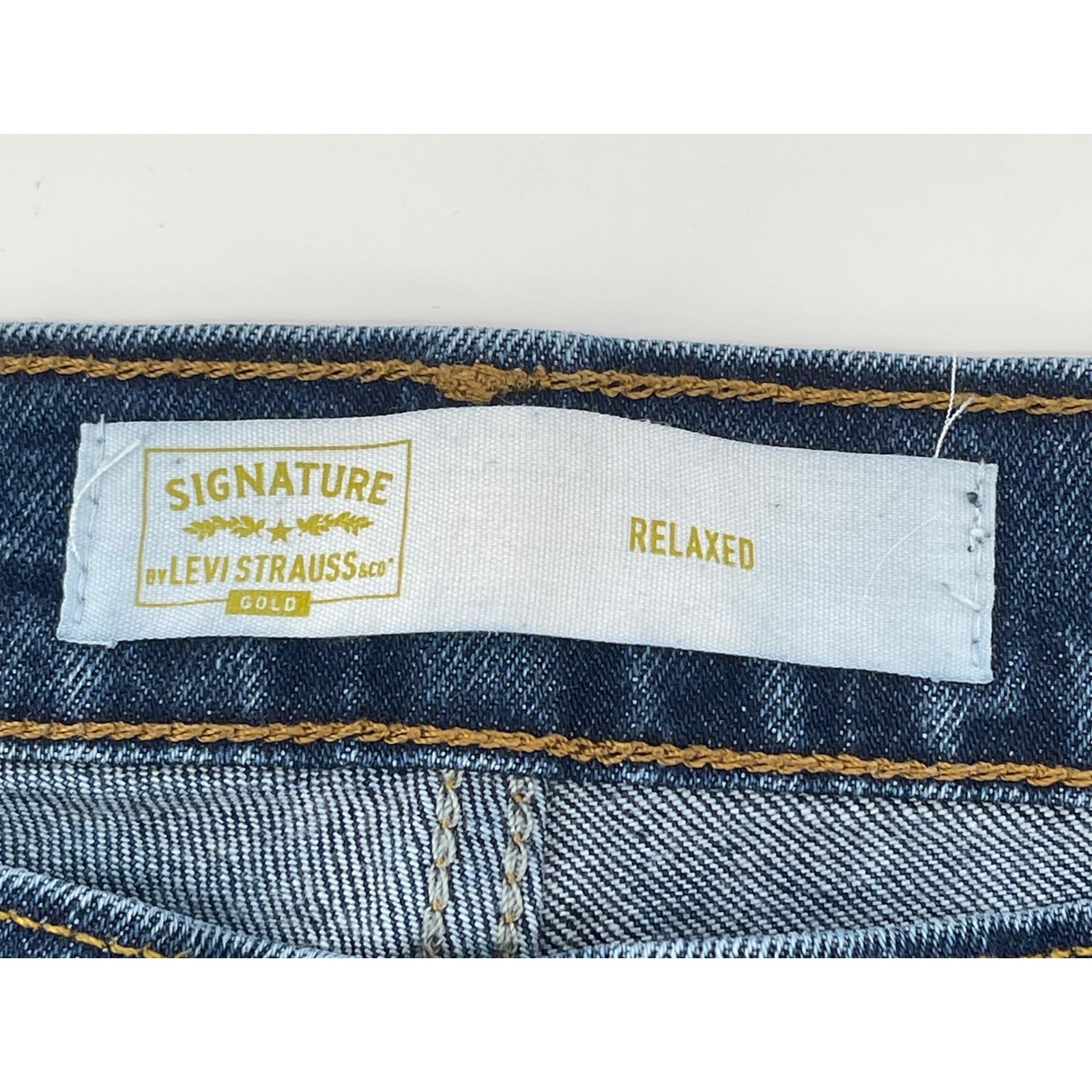 Signature by Levi Strauss Gold Label Relaxed Fit Jeans Men 32×32 Dark Stonewash