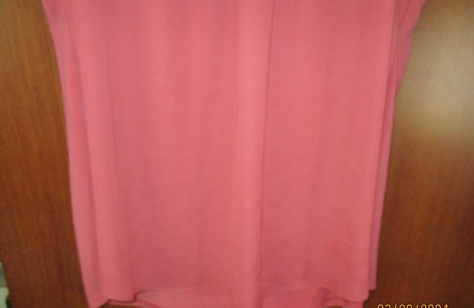 41 Hawthorn Sless Top Dusty Pink Sz 2X Polyester Spandex Bust 50 Length 27.5 in