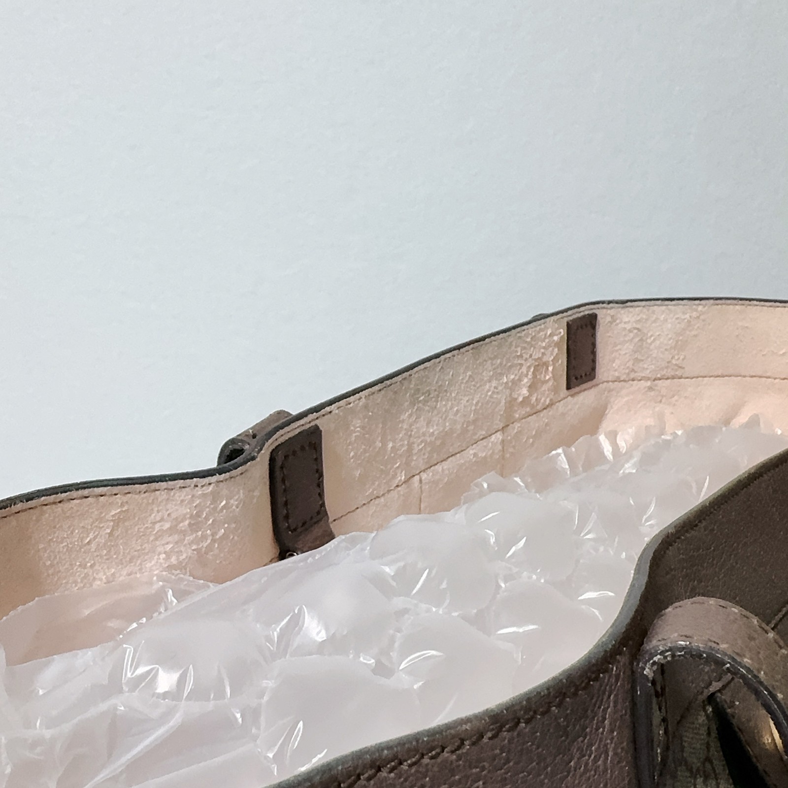 Gucci GG Supreme Monogram Web Ophidia Tote Brown