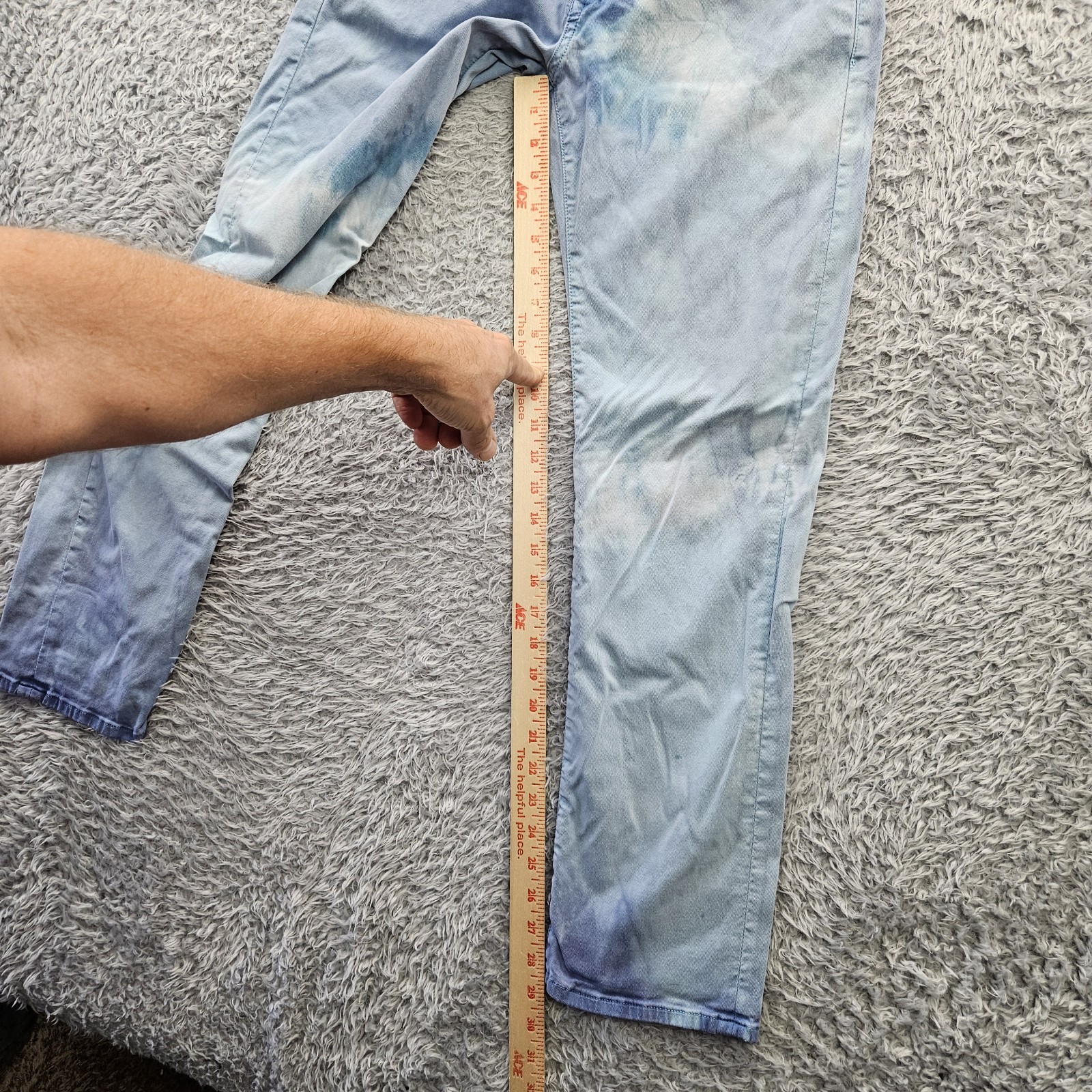 34 Heritage Jeans 30×30 (fits 30×29) Tie Dye Stretch Mid Rise Straight