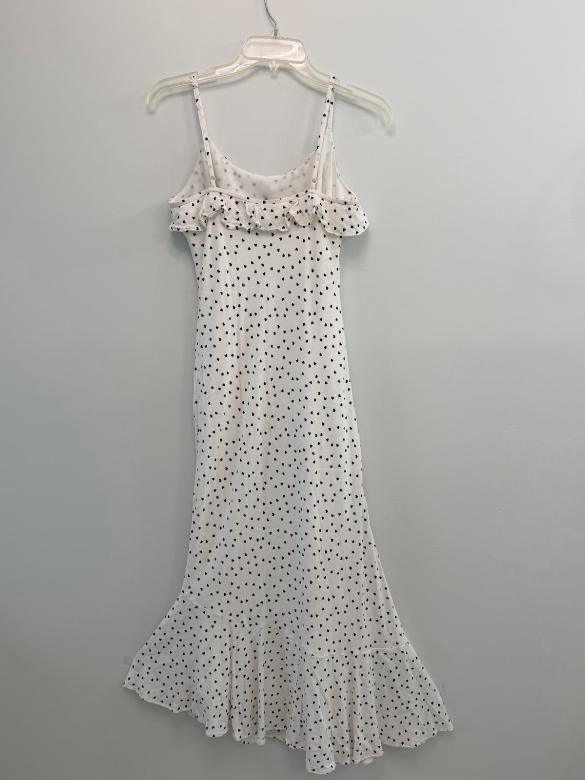 American Eagle Outfitter Maxi Women’s Dress White/Black Polka Dot Size Small