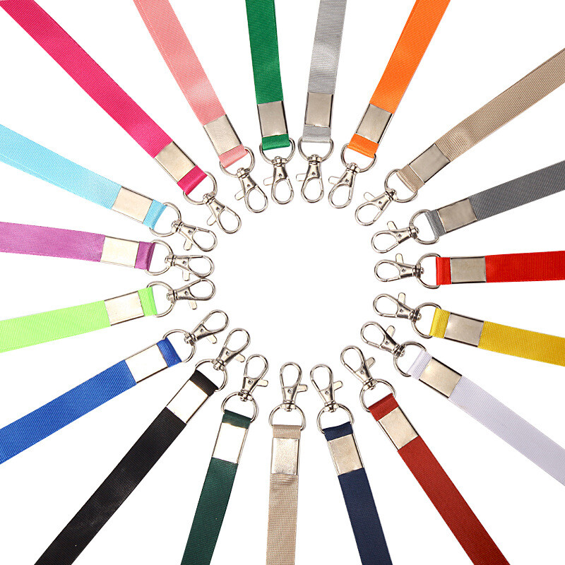 Multi Color Nylon Neck LANYARD ID Lanyard Keychain Key ID Cell Phone Holder