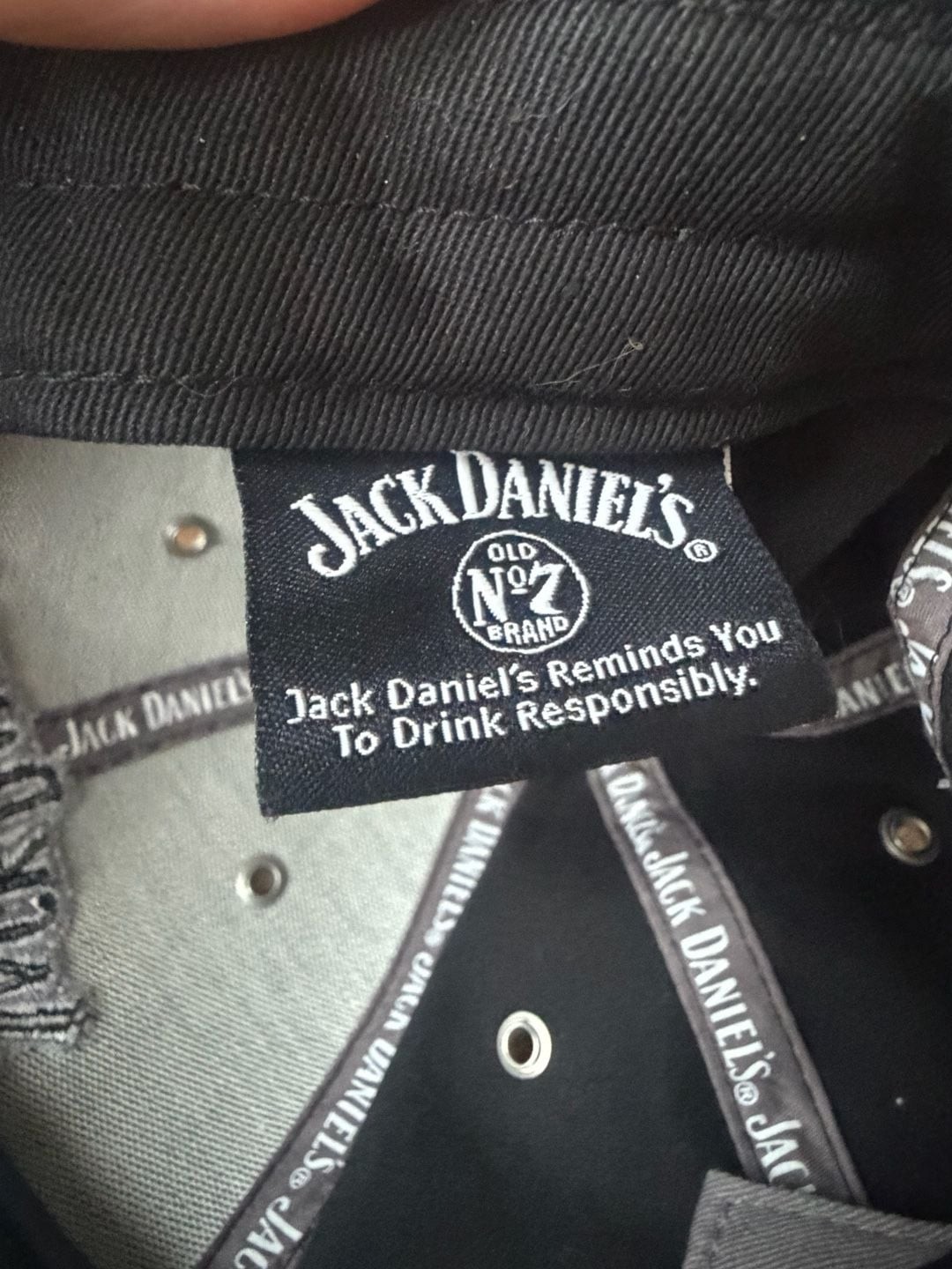 Jack Daniel’s Old No. 7 Brand Black Baseball Cap Hat One Size Fits Most