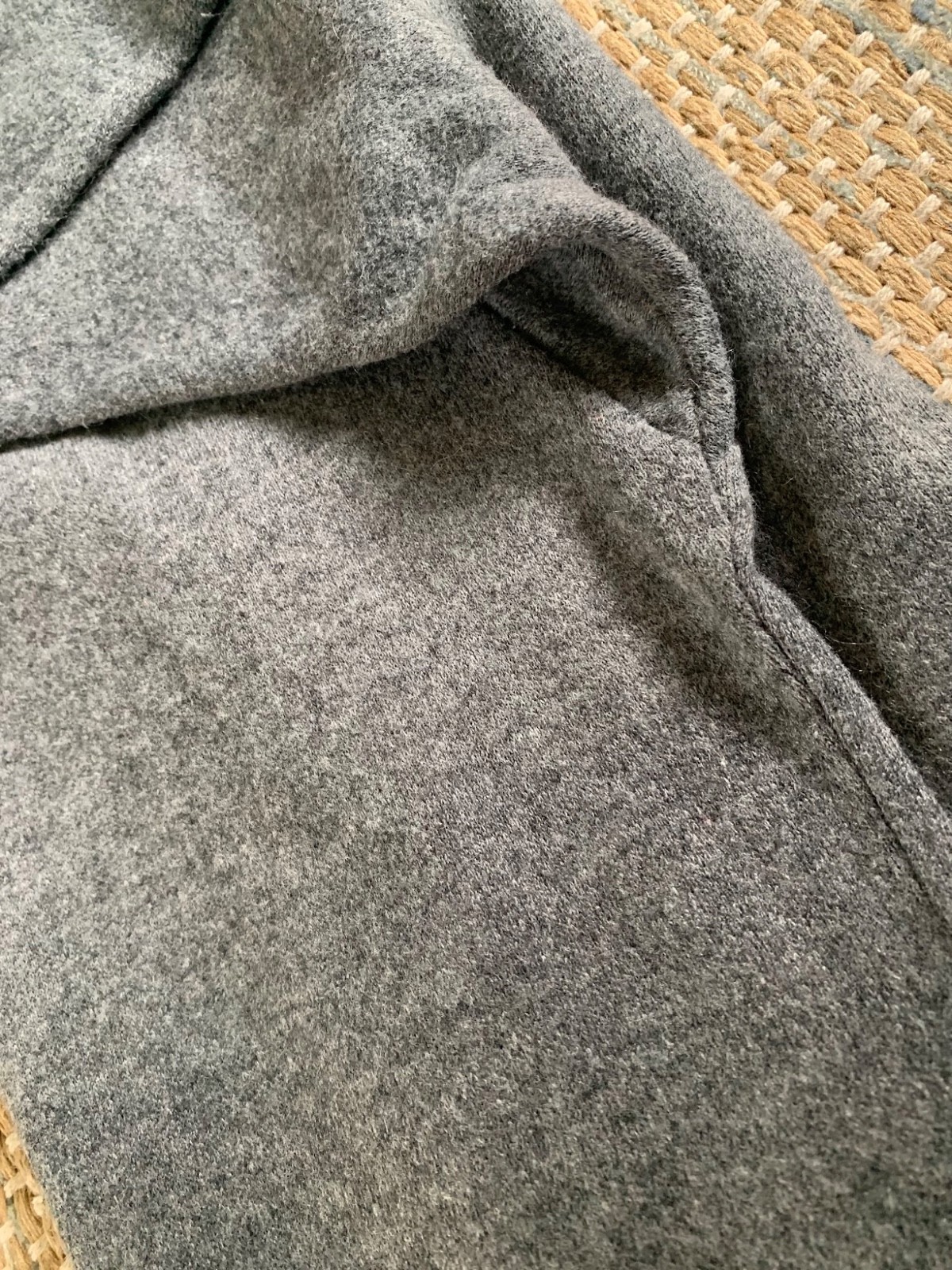 VTG Rebecca Stessens Sml Mid-Elbow 80s Workout Pullover Gray Sweater Made in USA