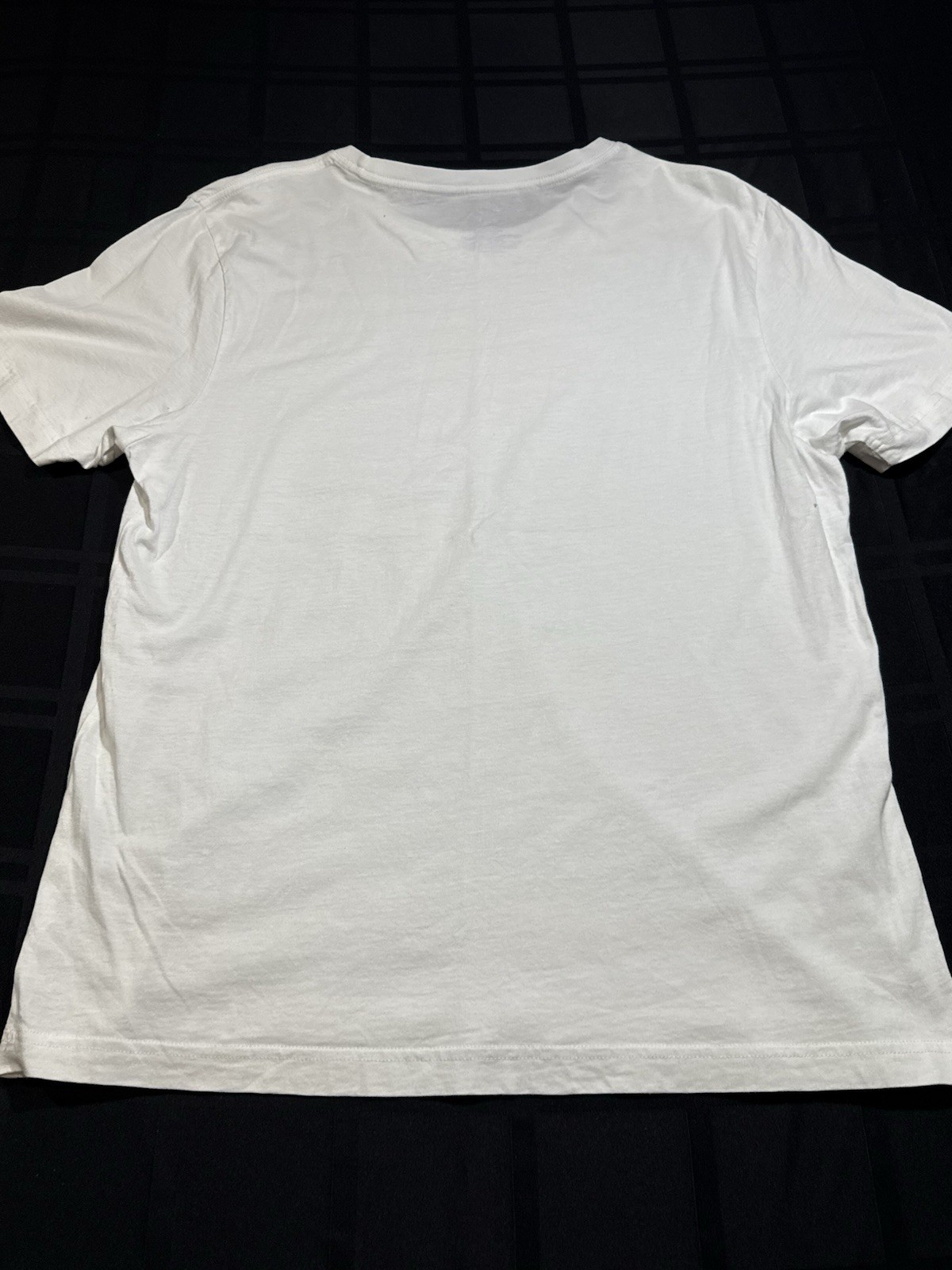 Hurley Men’s L White Graphic Logo Crew Neck Short Sleeve Cotton Tee