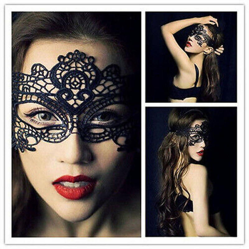 Women’s Black Lace Mask Party Ball Masquerade Fancy Dress Halloween Masks US