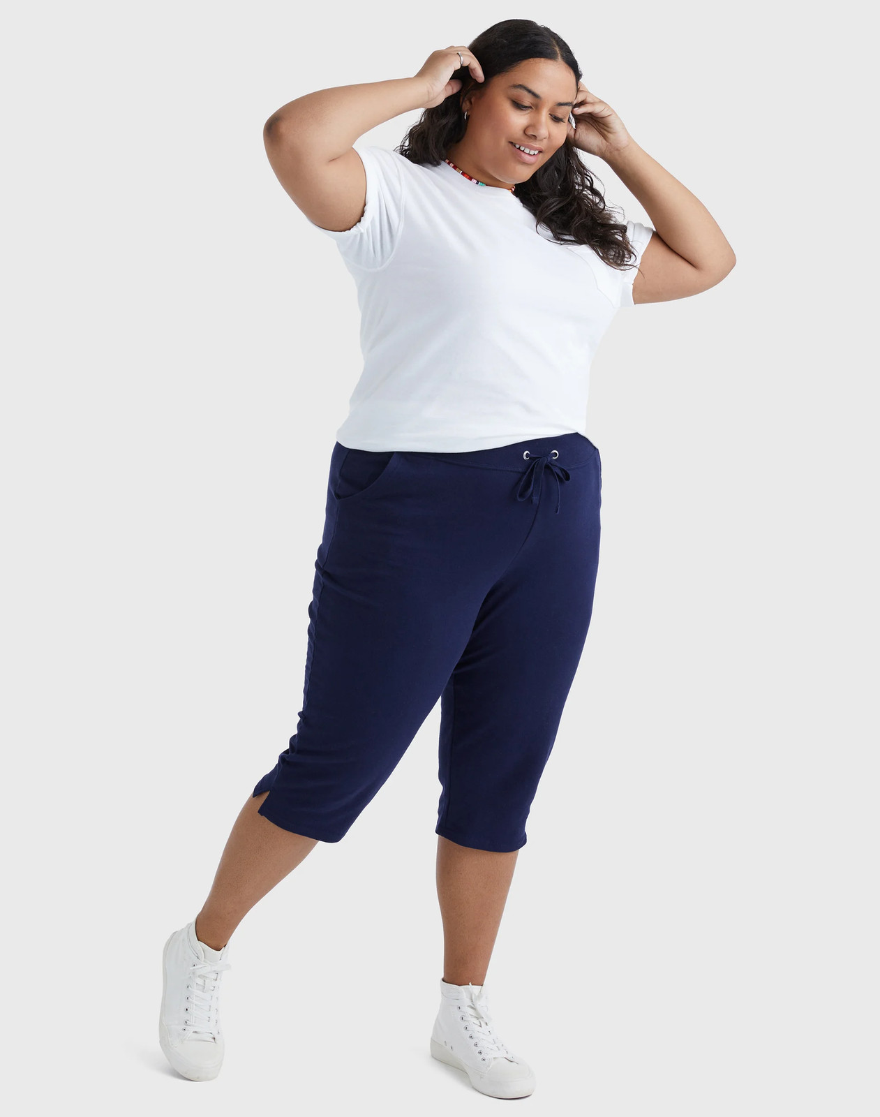Just My Size Capri French Terry Womens Plus Your Choice 4 Colors & sz 1x to 5x