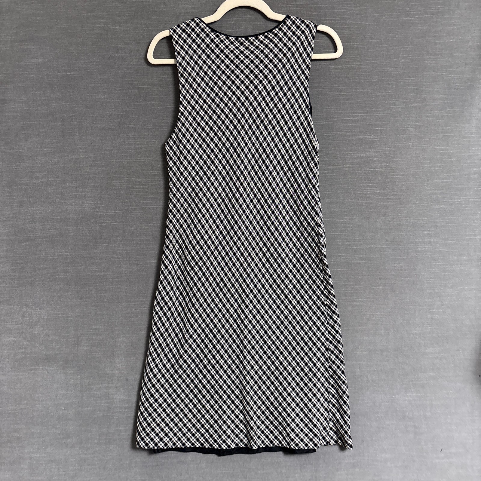 Vintage Talbots Dress 8 Black Plaid Sheath Wool 90s y2k Preppy Academia USA Made