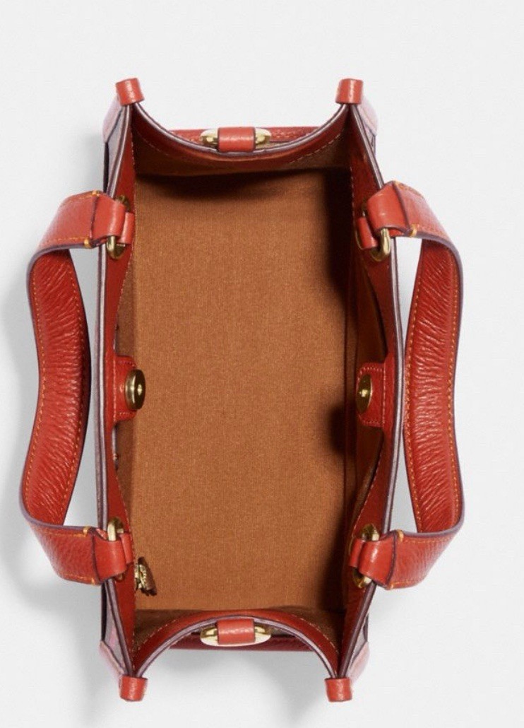 NWT Coach Dempsey Tote 22 In Signature Canvas CH324 With Wild Strawberry Print