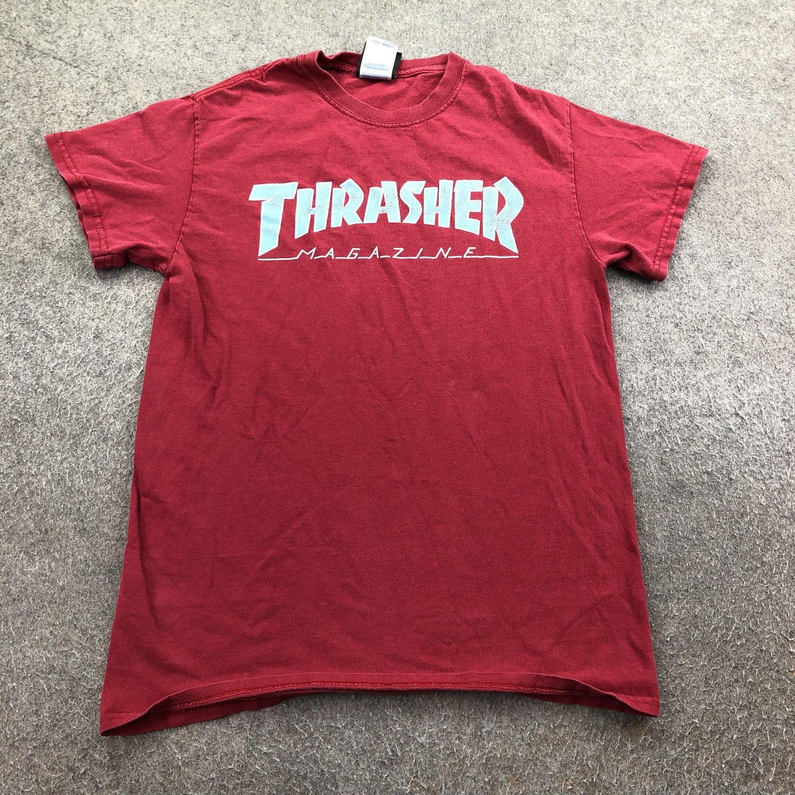 Thrasher Shirt Mens Small Red Magazine Logo Skateboarding Graphic Tee Streetwear